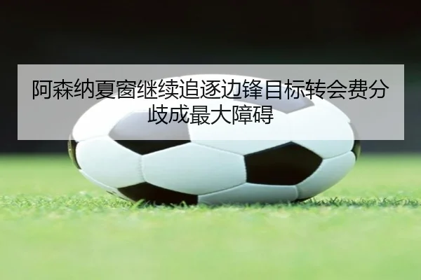 阿森纳夏窗继续追逐边锋目标转会费分歧成最大障碍